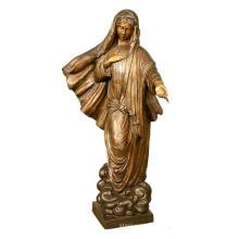 Outdoor and Indoor Christian decoration life size garden bronze mother mary statue